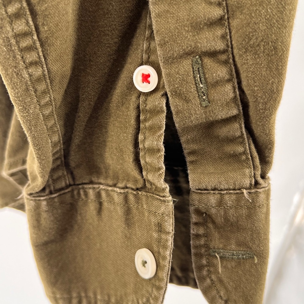 EUC Bensimon Leather Elbow Patch Button Down Shirt - Picture 5 of 10